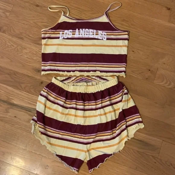 3/$20 - Weekend Soul Los Angeles Pajama Set, S - Picture 7 of 7
